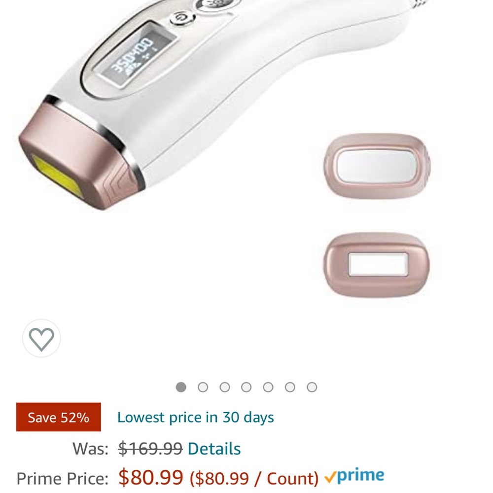 Laser hair removal device, new unopened
